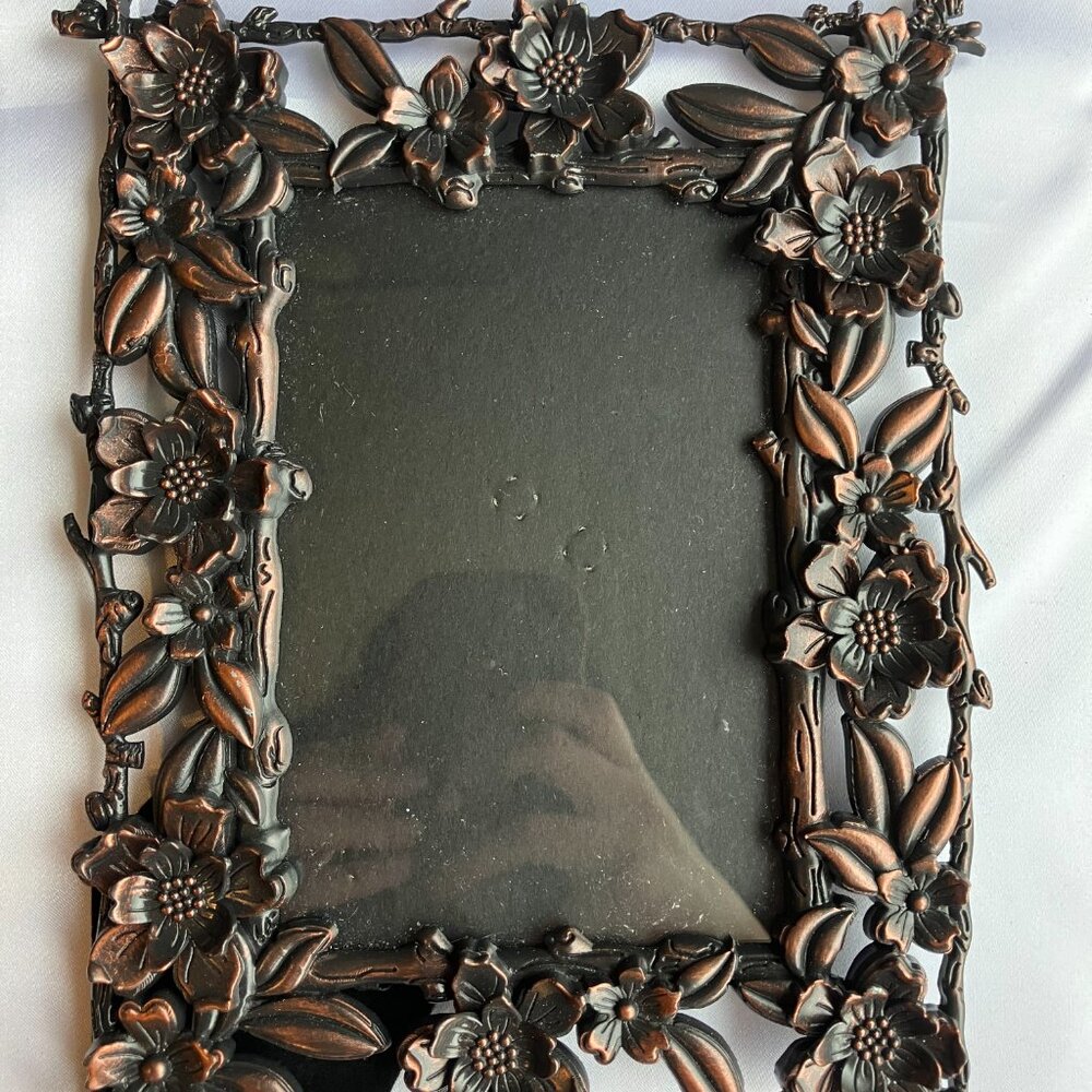 Brown Floral Frame - Picture 2 of 6